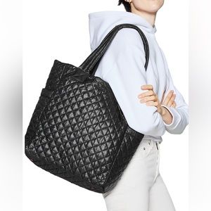 LIKE NEW - MZ Wallace Max Quilted Tote - Black (Discontinued)